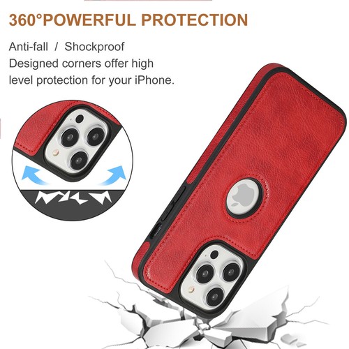Shockproof Leather Luxury Case Slim Cover For iPhone 15 Pro Max 14 13 12 11 XR 6 - Picture 10 of 26