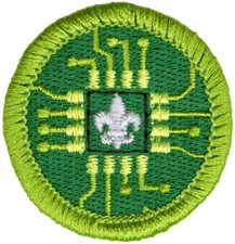 BSA DIGITAL TECHNOLOGY MERIT BADGE CURRENT MINT NWT TYPE L SINCE 1910 BACK
