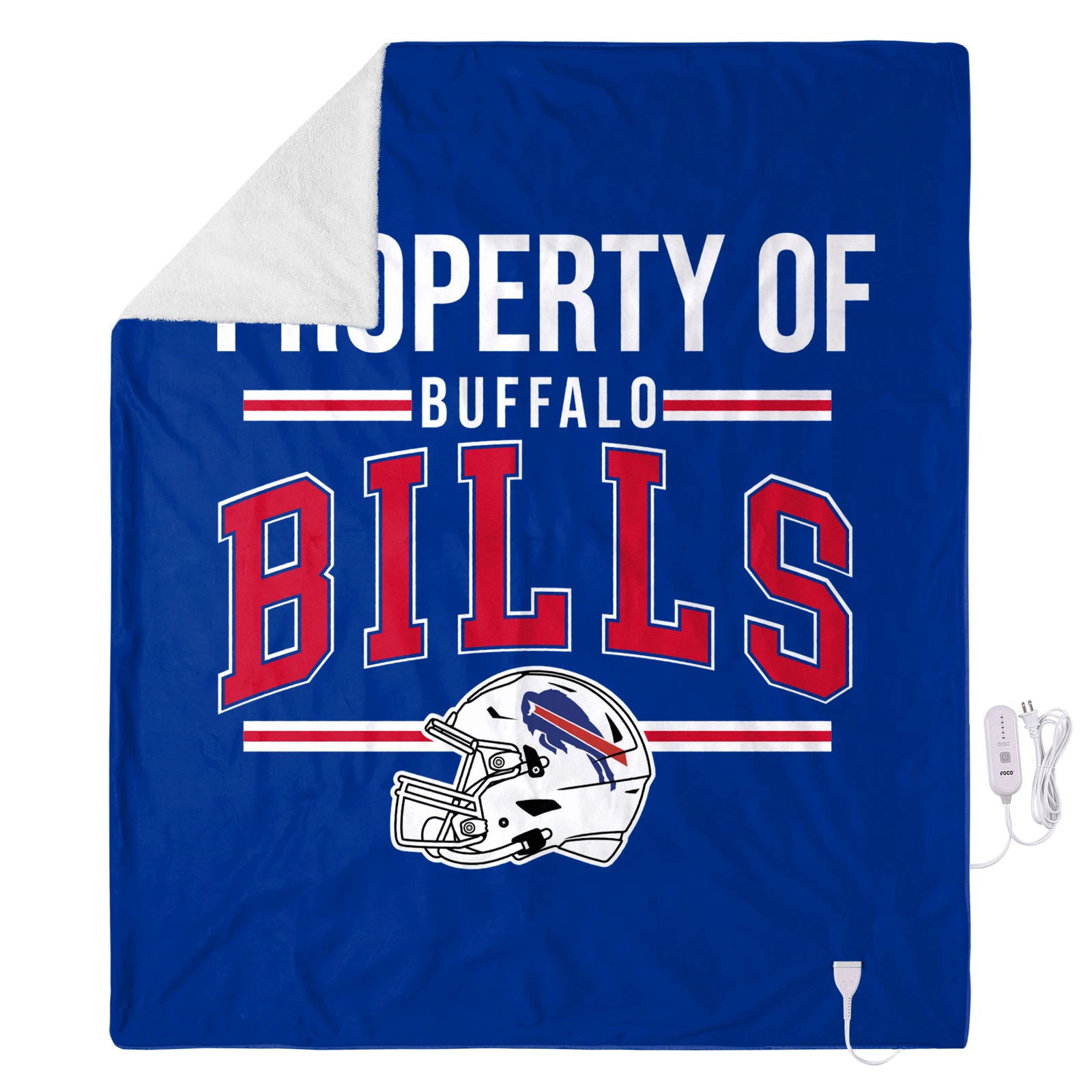 football Buffalo Bills Exclusive Heated Throw Blanket