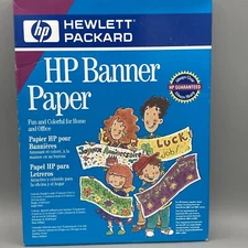 HP Banner Paper for Inkjet Printers - Make your own Banners NEW SEALED