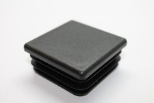 40x40mm Square Black Plastic End Caps Blanking Plug Box Section Insert