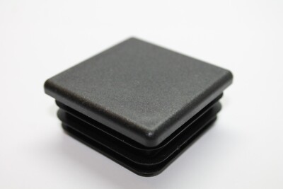 40x40 mm Vierkant Schwarz Kunststoff Endkappen Blindstopfen Kastenprofil Einsatz