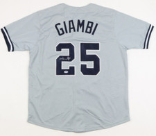 Jason Giambi Signed New York Yankees Jersey (PSA COA) A.L MVP 2000 / 5xAll Star