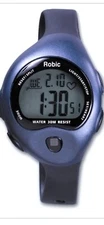 Robic SC-594 Wrist Finger Touch Pulse Rate Monitor Alarm CountDown Timer Watch