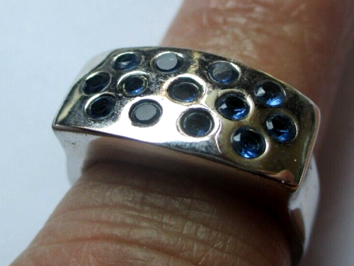 Bague anneau couleur argent Sertie Cœur solitaire Cristal diamant