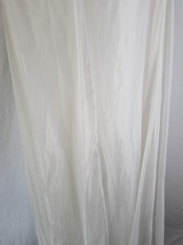 Imoda Ivory Chiffon Sweetheart Ruched Crystal Diamante Bead Wedding Dress Sz 12 - Picture 9 of 12