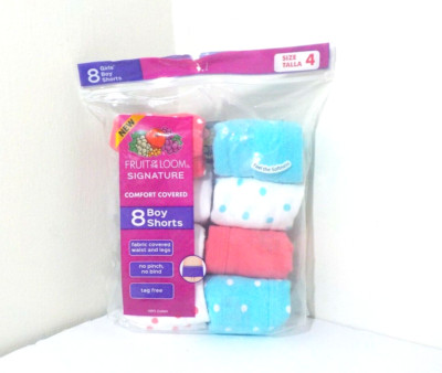 Fruit of the Loom Girls Boy Shorts Underwear