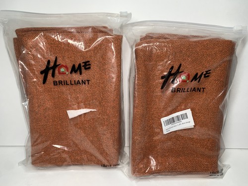 Home Brilliant Decor 4 dekorative orange Kissenbezüge Neu - Bild 1 von 5