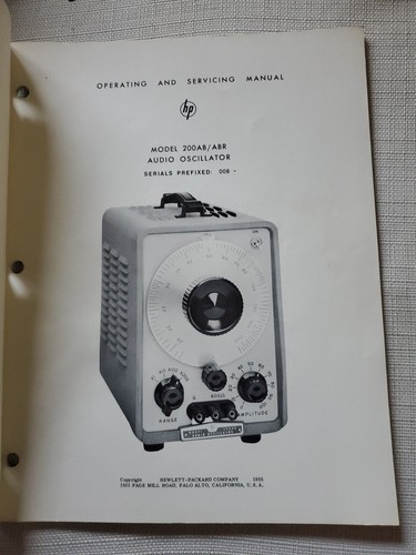 HP Modem 200AB Operating & Service Manual B6 - Picture 2 of 6