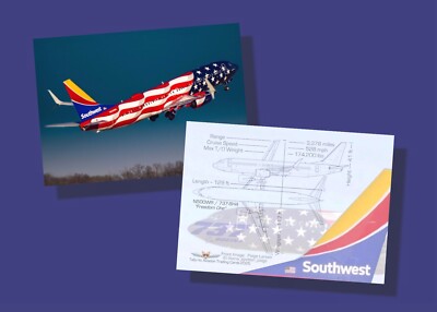 Southwest Airlines Trading Cards Boeing 737-800 - Set of 25