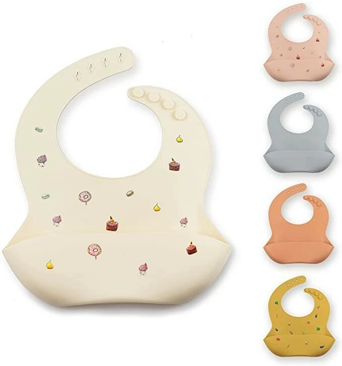 J. Børn Baby Bib With Food Catcher For Baby Led Weaning - BPA-Free!