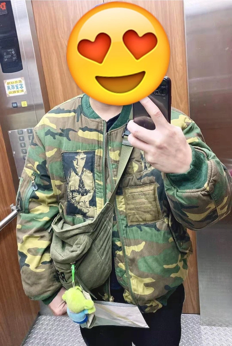 Raf simons Mens Snow Camouflage Patch Bomber Aw 2001!