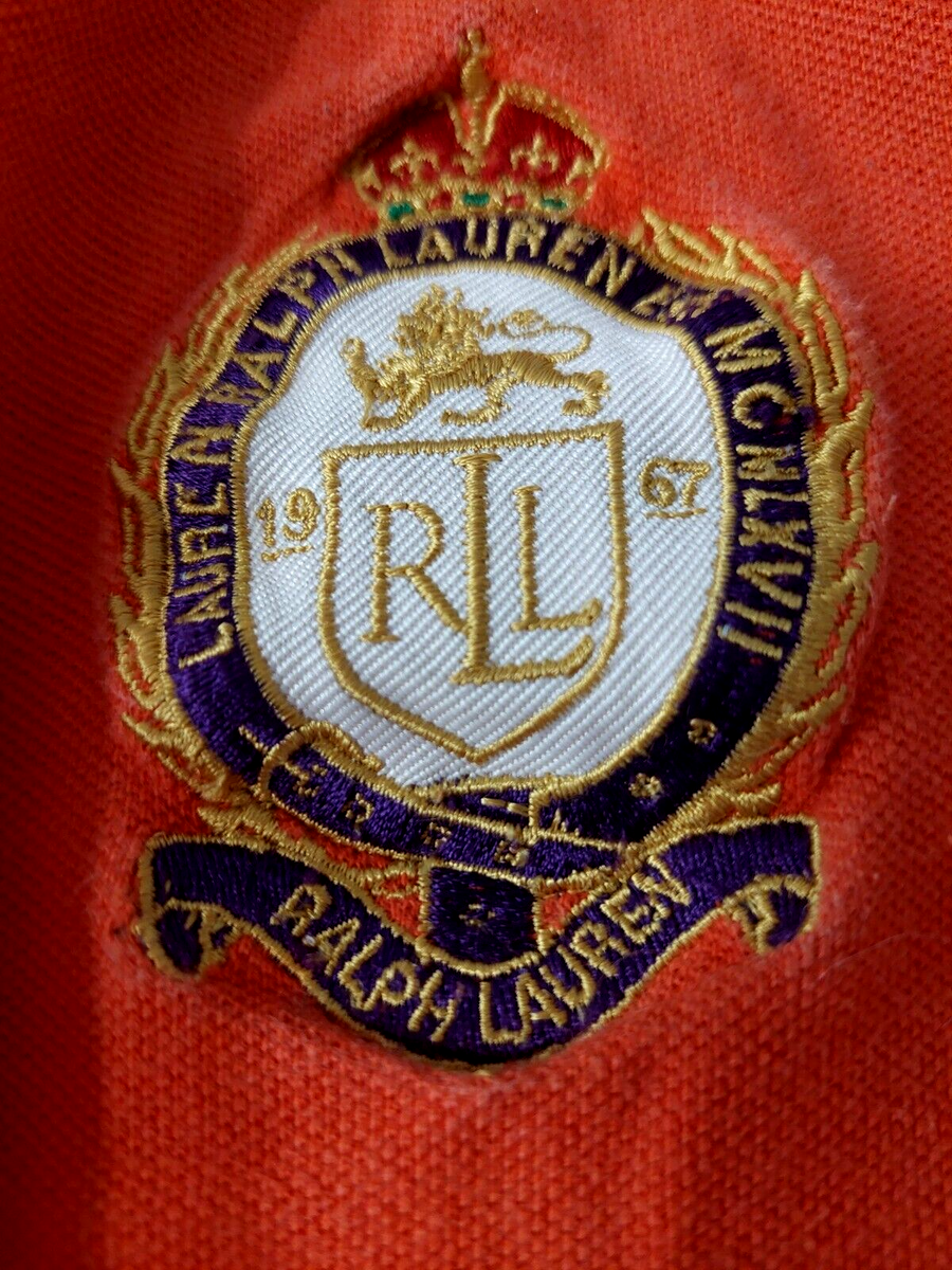 Lauren Ralph Lauren Polo Shirt Crown Polo Logo Size M Short Sleeve