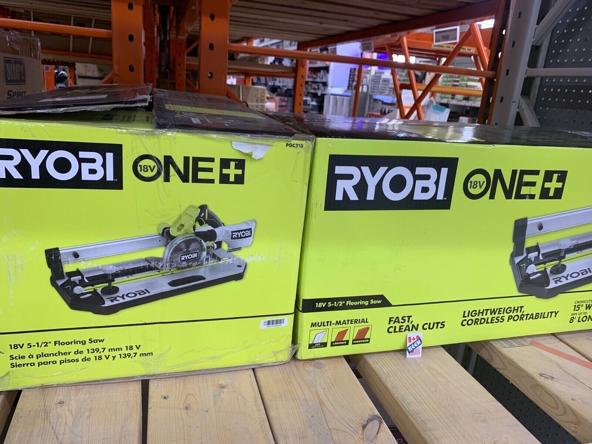 RYOBI CANADA 18V Cordless Lithium-Ion 5-1/2-inch Flooring Saw