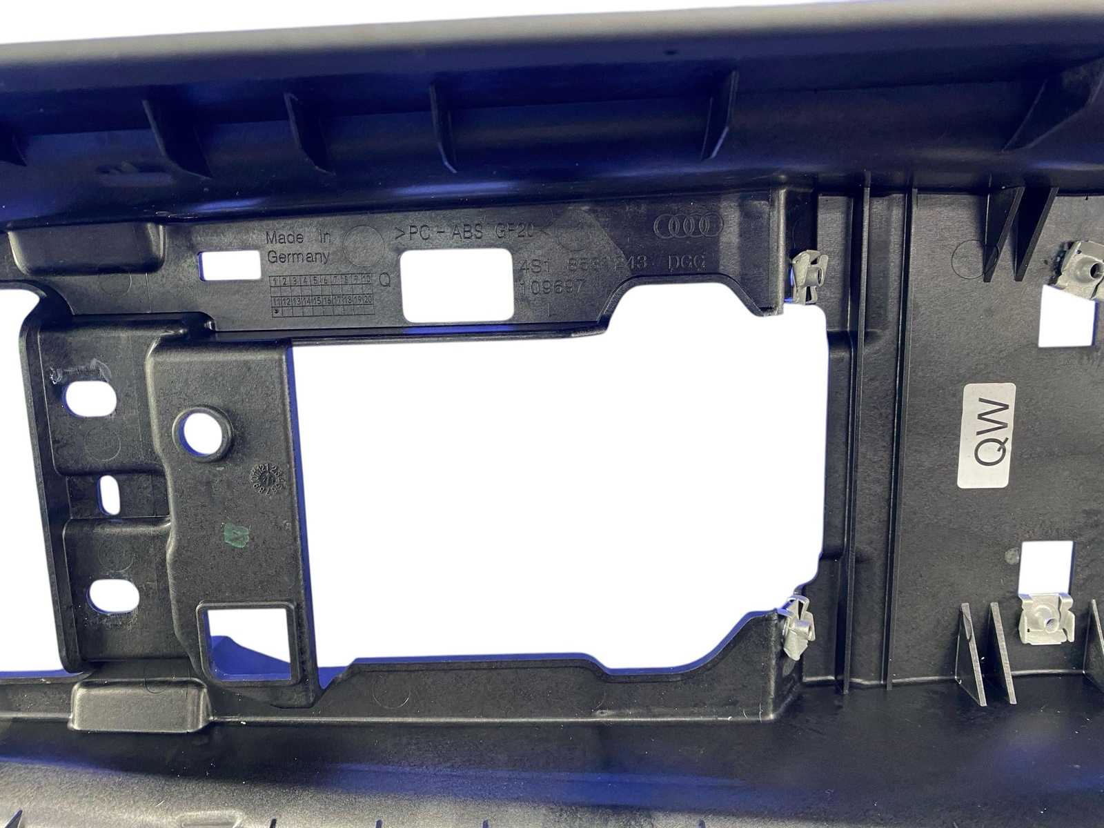 2017-2023 AUDI R8 FRONT CENTER CONSOLE TRIM COVER PANEL BLACK 4S1863243 OEM