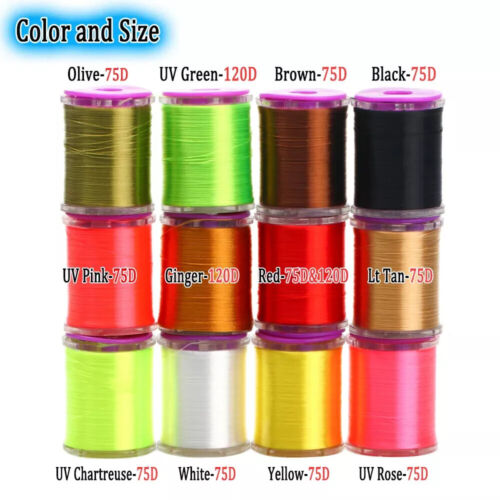 75D/120D Waxed Nylon Fly Tying Thread Nymph Dry Fly Tying Material Fishing Tools - Picture 14 of 37