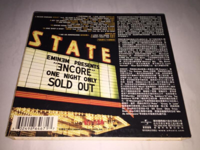 Eminem 2004 Encore Taiwan Limited Edition Box 2-CD Album w/ Promo