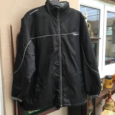 90s UMBRO nylon jacket England black L