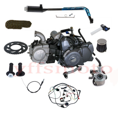 Lifan 125cc Semi Auto Engine Motor Kick Start 4-Up Full Kit for CRF70 CT70 ATC70
