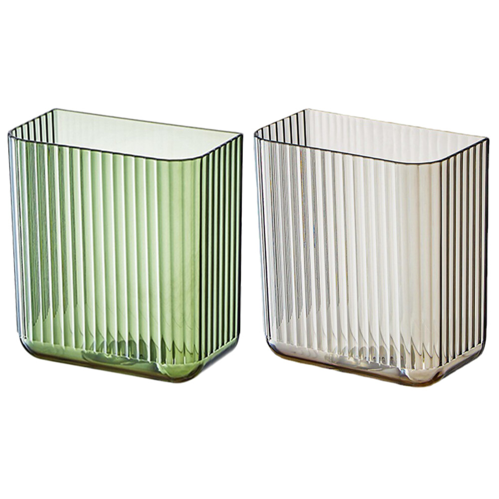 2 Pcs Wall Mounted Remote Control Box Pen Phone Marker Holder Tv Bracket Stand