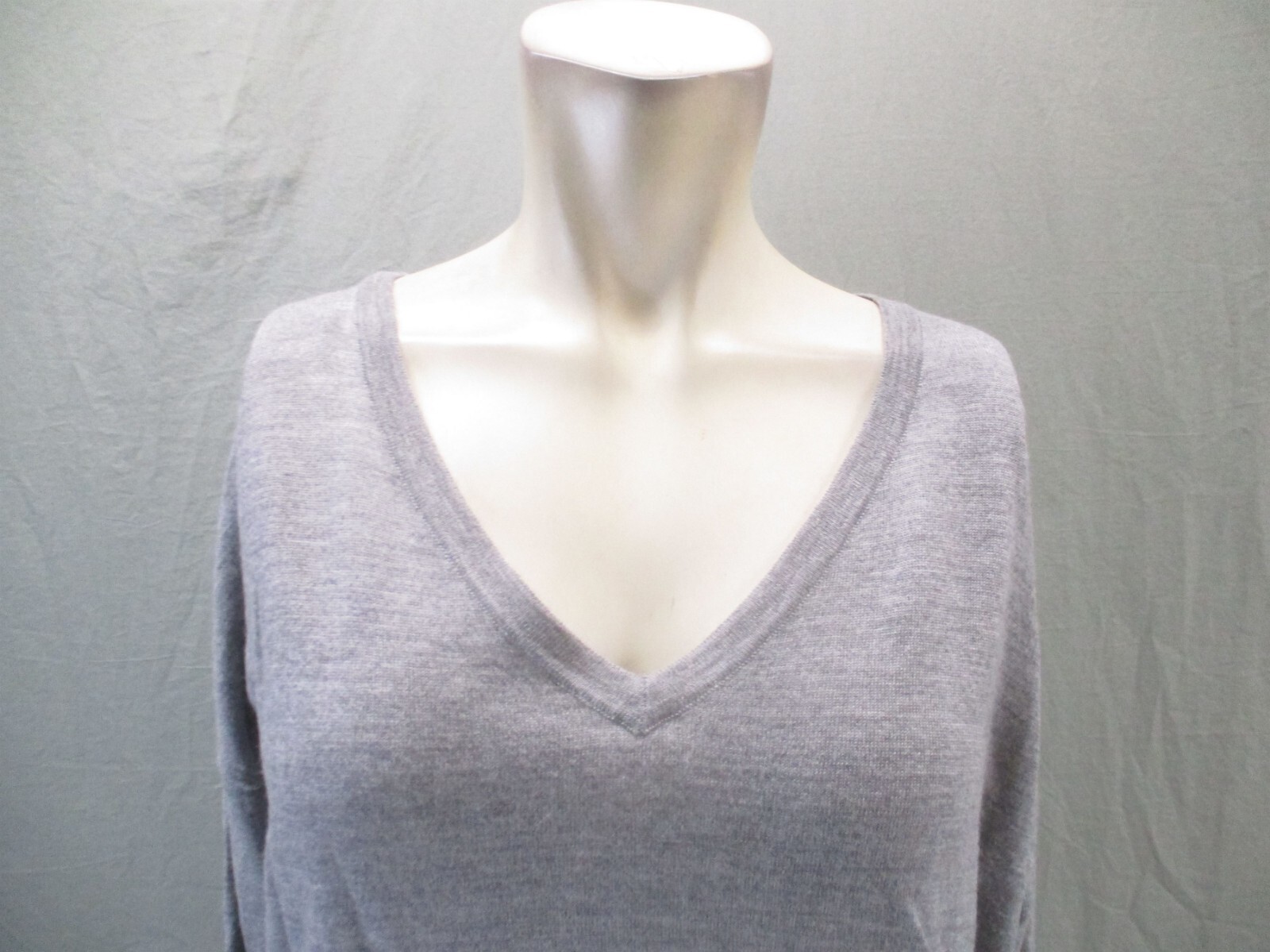 PENDLETON Size L Womens Gray V-Neck Lightweight L… - image 2