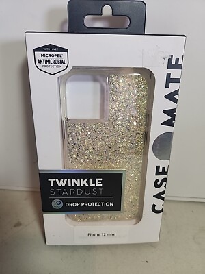 Case-Mate Twinkle Series Hybrid Case for Apple iPhone 12 MINI - Stardust / Clear