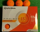 TAYLORMADE PROJECT S MATTE PAINT GOLF BALL ONE DOZEN!!! BRAND NEW!!!!