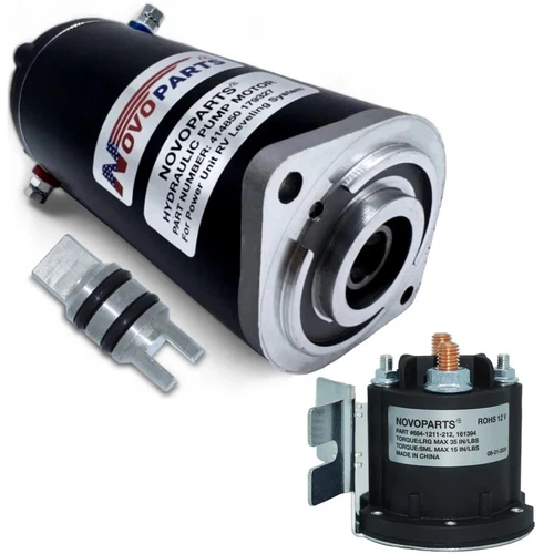 HYDRAULIC POWER LEVELING SYSTEM KIT FOR RV – Pump Motor with Manual Drive 179327