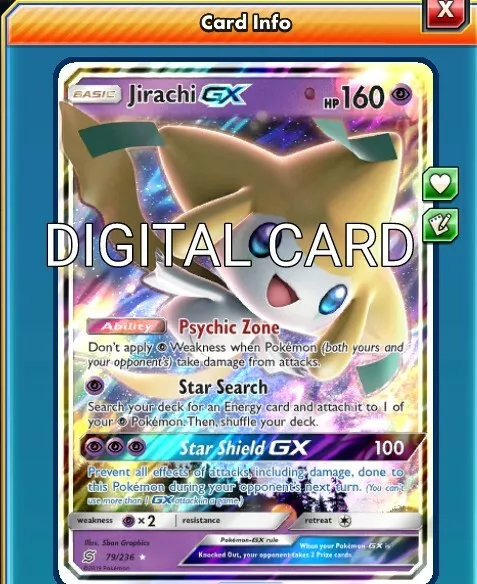 Jirachi-GX UNM 79  Pokemon TCG POK Cards