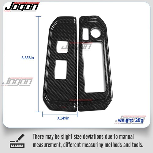 Dry Carbon Window Lift Panel Trim Cover For Toyota Land Cruiser LC300 J300 2022+ - Picture 2 of 9
