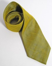 Vintage Men's Daniel Craig Silk Necktie Tie Made in Italy Large 61" by 4" Green
