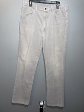 Vintage 70  s Men  s Levis Corduroy Pants Talon Zip White Tab Size 34x32 Gray Wide