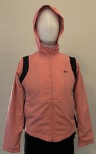 REEBOK Women s Athletic Jacket- Pink W/Black Accent. Size Small