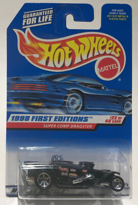 HOT WHEELS SUPER COMP DRAGSTER 1998 FIRST EDITIONS #22 Black