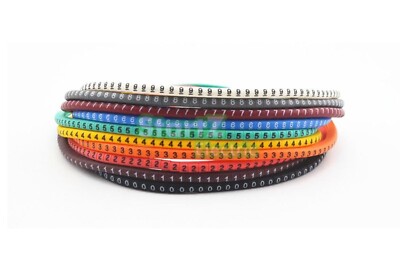 100X Anneaux Marcafili Signe Câble Diamètre 0 1.5mm - Foto 5