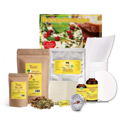 Käse selber machen - Aktions Set Käseherstellung Lab Form Kultur herstellen