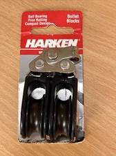 Harken 100 Double Wire Bullet Block 29mm 750lb Sailing Gear NEW **US SELLER**
