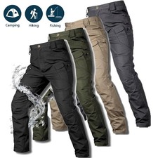Men's Cargo Pants Tactical Waterproof Work Trousers Outdoor Hiking Combat Pants