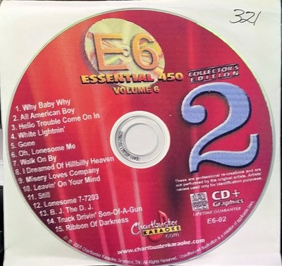 E6    2         ESSENTIAL 450 SERIES  CHARTBUSTER  KARAOKE CDG LOT FL GA