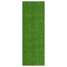 Artificial Grass Outdoor Runner Rug 2'7" x 10' – Waterproof Turf with Drainage