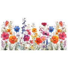 2-Pack Window Decals for Glass Windows, 2-Pack Floral Window Stickers-C