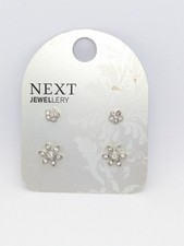 Next Sparkly Floral Stud Earrings