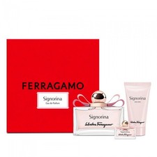 Salvatore Ferragamo SIGNORINA Women 3PC Set 1.7 oz BL  3.4 oz EDP  5 ml EDP 