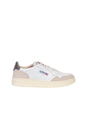 Autry Medalist Low - Sneaker aus Leder und Wildleder weiß