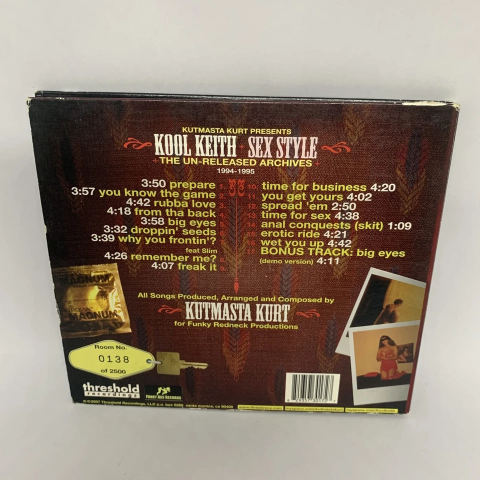 CD Kool Keith SEX STYLE: THE UN-RELEASED ARCHIVES Estado Aceptable FREPOST Foto 2 de 4