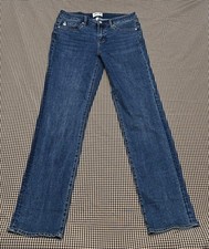 Seven 7 Premium Brand Mid-Rise Straight Women's Jeans Size 8 5-Pocket Zip Button