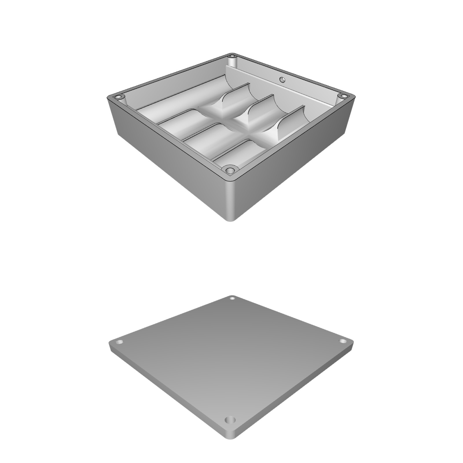 Modulo Batteria 4x AA Stampato 3D con Supporto Keystone Integrato - 1