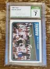 BO JACKSON 15 CARD LOT-GRADED 1988 TOPPS FOOTBALL+TOPPS FUTURE STARS AND MORE