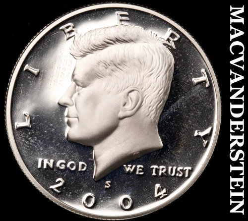 2004-S Kennedy Half Dollar- Silver Choice Gem Proof Luster No Reserve #i3561