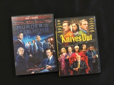 Murder Mystery DVD Lot: Murder On The Orient Express (2017) + Knives Out (2019)